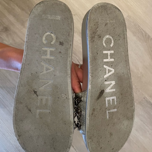 Chanel Slide with chain Silver 39 US 9 - Picture 7 of 7